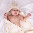 Muslin Baby Hooded Towel | Butterscotch Stars